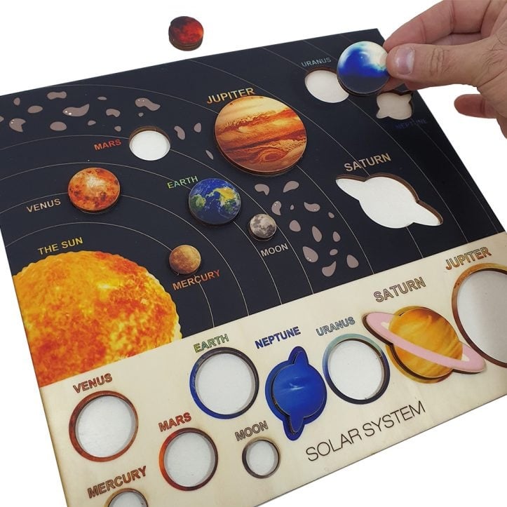 Solar System & Planets Educational Wooden Puzzle main product photo