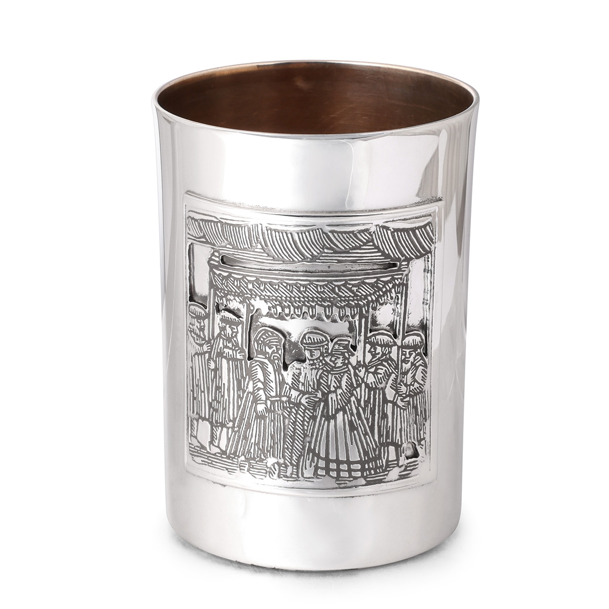 Bier Judaica 925 Sterling Silver Jewish Wedding Kiddush Cup main product photo