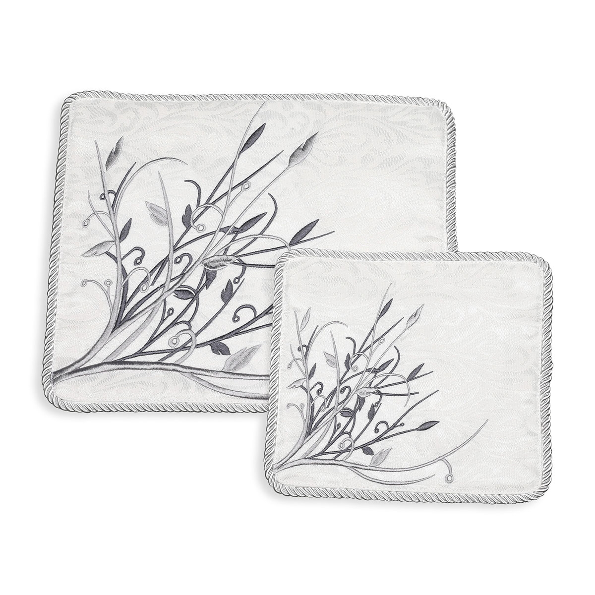 White Tallit and Tefillin Bag Set With Tree of Life Design main product photo