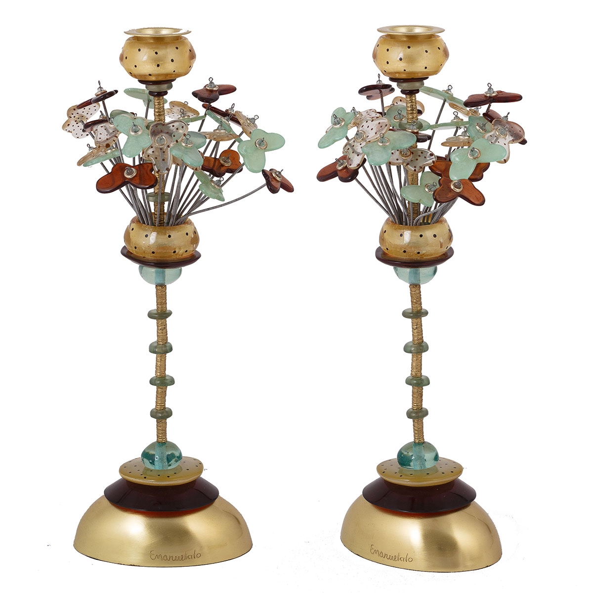 Yair Emanuel and Orna Lalo Polka Dots and Butterflies Candlesticks main product photo