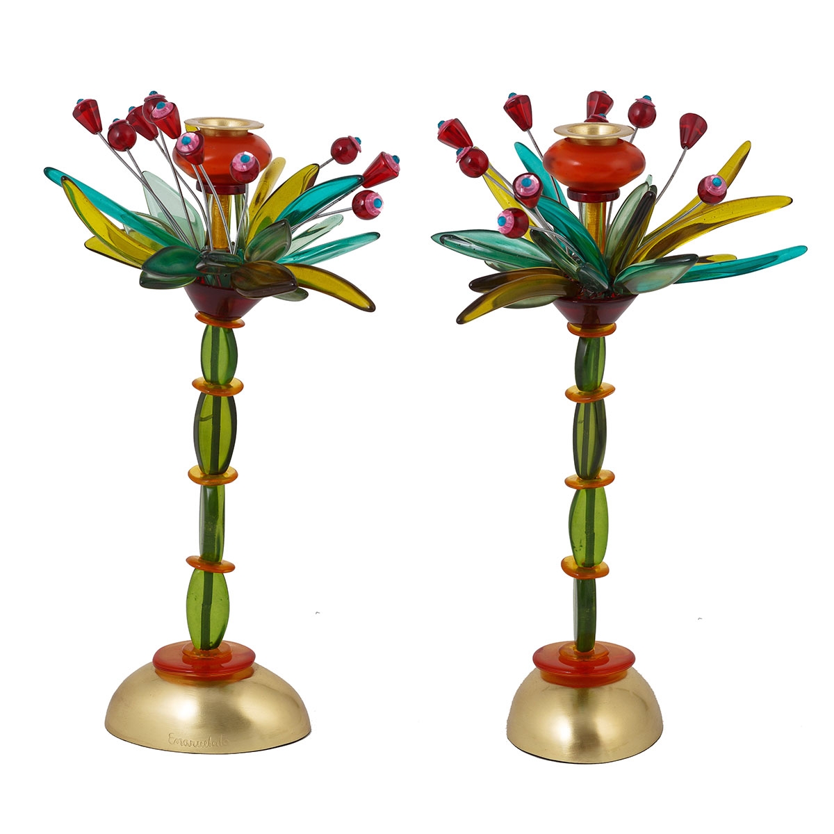 Yair Emanuel and Orna Lalo Tropical Flower Candlesticks main product photo