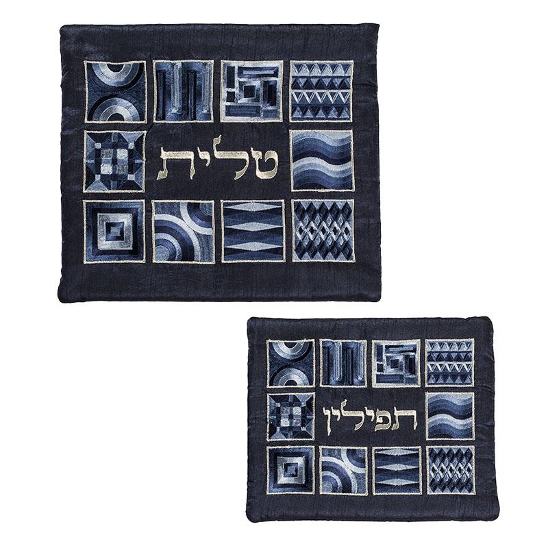 Yair Emanuel Embroidered Tallit and Tefillin Bag Set (Choice of Colors) main product photo