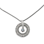 Large Silver Wheel Necklace - Unquenchable Love (Song of Songs 8:7) - 4