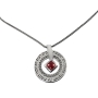 Large Silver Wheel Necklace - Unquenchable Love (Song of Songs 8:7) - 1