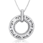  Large Silver Wheel Necklace - Woman of Valor (Proverbs 31:29) - 4