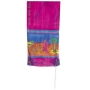  Yair Emanuel Hand-Painted Silk Tallit--Miriam and Devorah (Purple) - 1