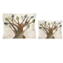 Yair Emanuel Raw Silk Tallit and Tefillin Bag Set - Tree of Life - 1