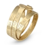 Luxurious 18K Gold-Plated Ana BeKoach Wrap Ring - 6
