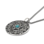 Ana Bekoach, Traveler's & Priestly Blessings: Double Disk Star of David Pendant - 5
