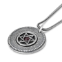 Priestly Blessing: Double Disk Star of David Necklace - 7