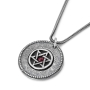 Priestly Blessing: Double Disk Star of David Necklace - 8