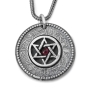 Priestly Blessing: Double Disk Star of David Necklace - 5