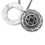 Priestly Blessing: Double Disk Star of David Necklace - 6