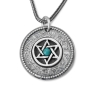 Priestly Blessing: Double Disk Star of David Necklace - 1