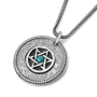 Priestly Blessing: Double Disk Star of David Necklace - 3