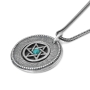 Priestly Blessing: Double Disk Star of David Necklace - 4