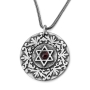 Ana Bekoach, Traveler's & Priestly Blessings: Double Disk Star of David Pendant - 9