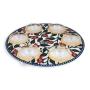 Metal Seder Plate and Matzah Tray Set By Dorit Judaica – Pomegranate Motif - 5