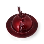 Aluminum Pomegranate Honey Dish with Spoon – Red  - 1