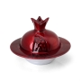Aluminum Pomegranate Honey Dish with Spoon – Red  - 5
