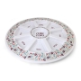 Bamboo Rosh Hashanah Seder Plate with Pomegranate Motif - 3