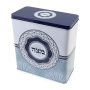 Tin Matzah Box With Ornate Design (Blue) - 1