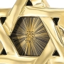 Star of David Necklace with 24K Gold Micro-Inscription of Shema Yisrael  - 6