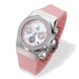 Adi Stainless Steel Analog Watch with Crystals and Silicone Strap - Pink - 1