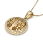 14K Gold Tree of Life Pendant Necklace with Sparkling Diamonds - 6