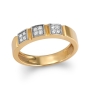 14K Gold Ring With Exquisite Diamond Settings - 2