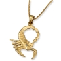 14K Yellow Gold Zodiac Scorpio Pendant with Diamond Accent - 1