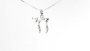 Marina Jewelry Sterling Silver Chai Pendant Necklace - 3