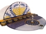 Dorit Judaica Hanukkah Menorah with Dreidel - Design Option - 4