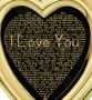 Gold Plated Heart Necklace - "I Love You" in 120 Languages - 11