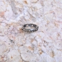 Marina Jewelry Silver Cut-Out Shema Yisrael Ring - 12