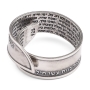 Handmade Blackened 925 Sterling Silver Adjustable Ring – Eshet Chayil (Proverbs 31:10-31) - 5