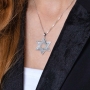 Large Sterling Silver Star of David Pendant Necklace - 2