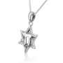 Marina Jewelry Sterling Silver Star of David - Chai Pendant Necklace - 2
