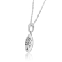 Marina Jewelry Engraved Tree of Life Sterling Silver Necklace  - 2