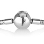 Sterling Silver Charm Bracelet - Snake Chain with Ball Clasp - 3