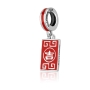 Marina Jewelry Chinese Good Luck Red and 925 Sterling Silver Charm - 2