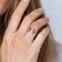 Marina Jewelry Sterling Silver Ahava Ring - 4