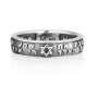 Marina Jewelry Embossed Shema Yisrael and Star of David Sterling Silver Ring (Hebrew/English) - Deuteronomy 6:4-5 - 4