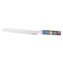 Yair Emanuel Colorful Rings Challah Knife With Mini Salt Shaker (Choice of Colors) - 6