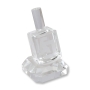 Decorative Crystal Dreidel with Laser-Etched Hebrew Letters and Base - 1