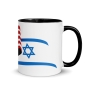 Israel & USA Mug with Color Inside - 12