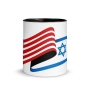 Israel & USA Mug with Color Inside - 13
