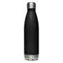Am Yisrael Chai Black Stainless Steel Water Bottle - 7