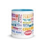 Famous Yiddish Words Mug with Color Inside - 7