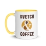 Kvetch & Coffee Jewish Mug with Color Inside - 1